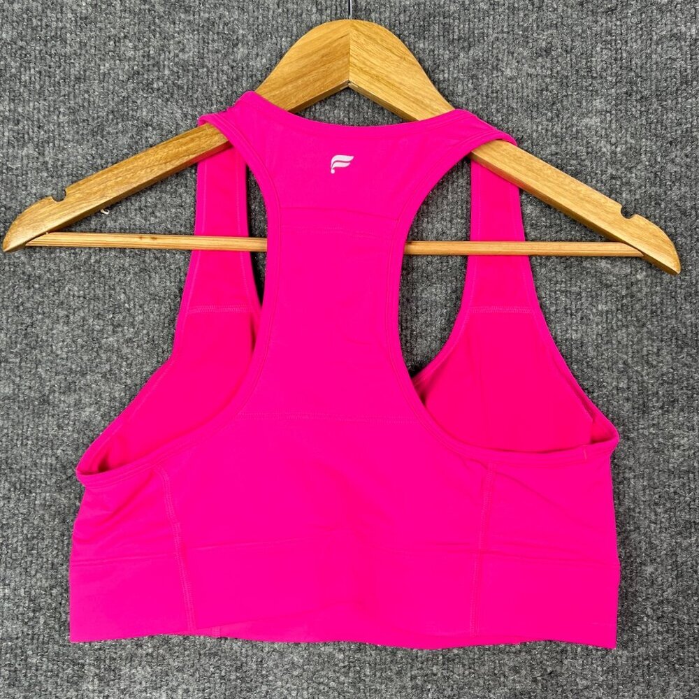 NWT $64 Fabletics On-The-Go Midi Medium-Impact Sports Bra Small Pink Size M - Picture 2 of 5